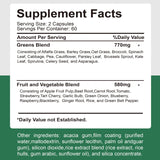 Organic Superfood Greens Capsules vegan capsule supplement for plant-based nutrition, daily wellness, and greens intake support.
