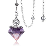 Orgone Aquamarine Crystal Pendulum for dowsing, divination, and energy work.