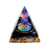 Orgonite Pyramid Crystal Energy Generator for meditation, energy healing, and home décor.