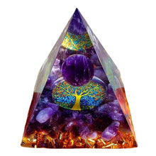 Orgonite Pyramid Crystal Energy Generator for meditation, energy healing, and home décor.