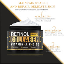 OUHOE Men's retinol anti-aging face moisturizer for smoothing fine lines, moisturizing the face, and improving skin texture.