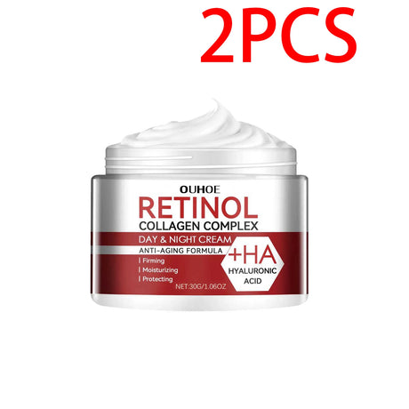 OUHOE moisturizing Retinol Collagen facial cream for daily skincare, softening skin texture, and long-lasting hydration.