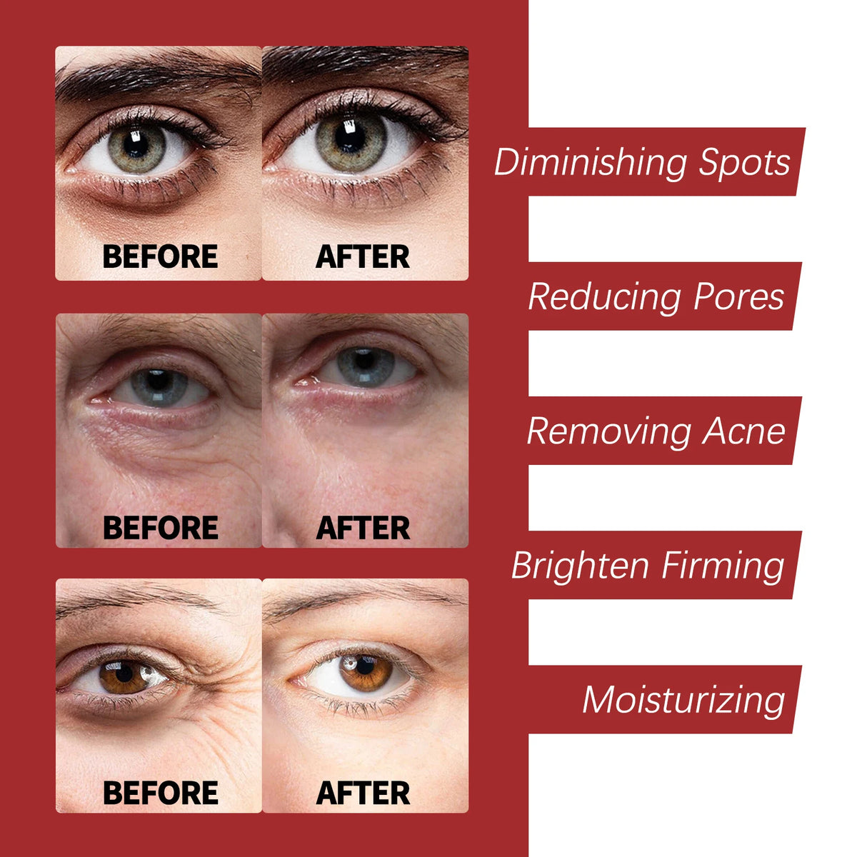 OUHOE Retinol Face Cream with collagen and hyaluronic acid for hydrating skin, reducing dark circles, and improving texture.