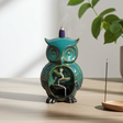 Owl ceramic backflow incense burner for cascading incense smoke display, meditation, and home relaxation.