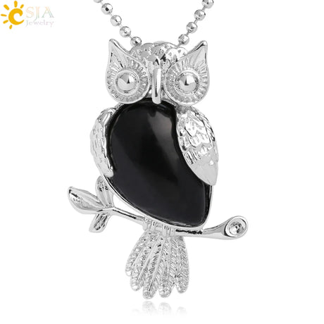 Owl teardrop crystal pendant jewelry for casual accessorizing, crystal-style fashion, and layered necklace looks.