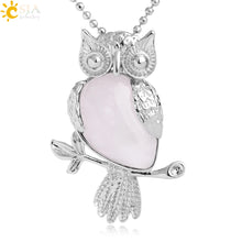 Owl water-drop crystal pendant necklace for bohemian outfits, decorative jewelry use, and seasonal gifting.