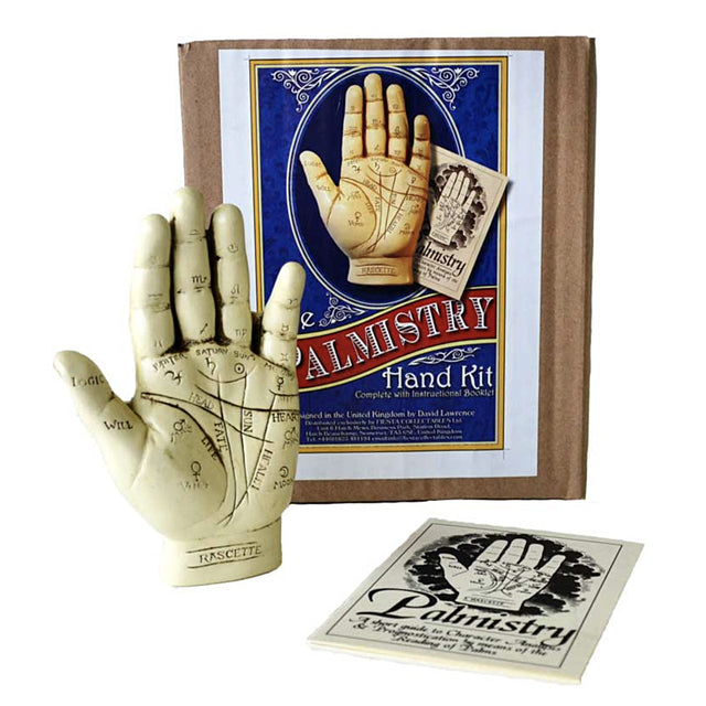 Palmistry hand decorative model for divination display, altar decor, and fortune-telling themed collections.