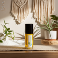 Palo Santo Body Oil bottle — warm earthy sacred wood fragrance oil for meditation, yoga, and grounding daily rituals.