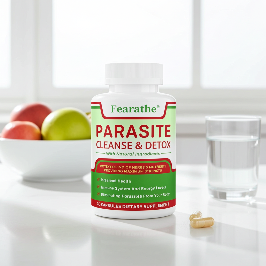 Parasite Cleanse Capsules dietary supplement capsules for natural bowel support, gut balance, and daily digestive wellness.