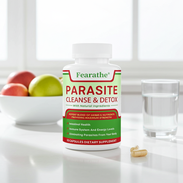 Parasite Cleanse Capsules dietary supplement capsules for natural bowel support, gut balance, and daily digestive wellness.