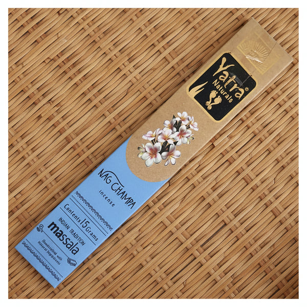 Parimal Yatra Nag Champa Natural Incense Sticks charcoal-free for meditation, relaxation, and spiritual rituals.