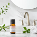 Patchouli essential oil bottle for grounding aromatherapy, meditation diffusing, and Oriental perfume blending use.