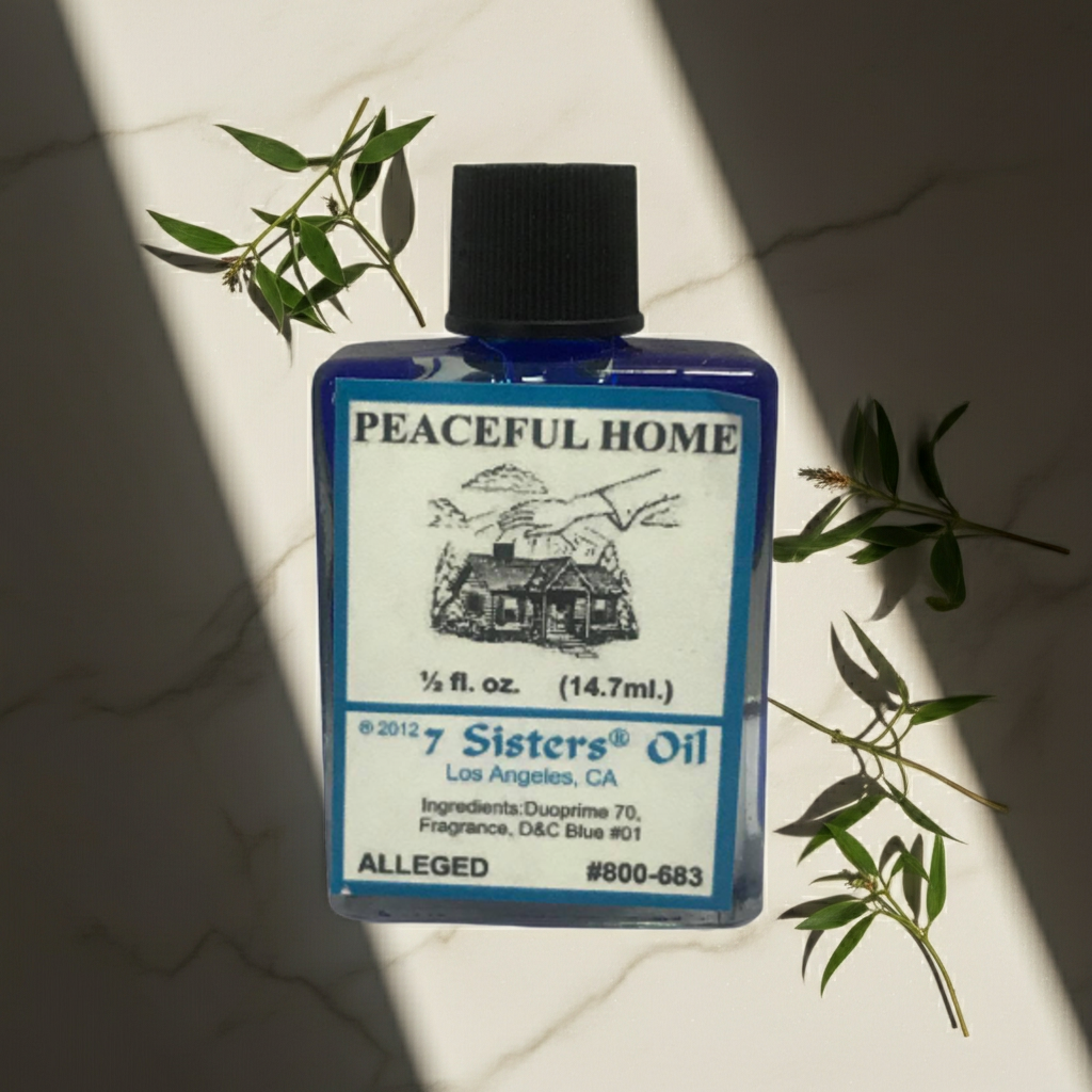 Peaceful Home Wish Oil spiritual oil bottle for drawing peace, reducing tension, and supporting a calm living space.