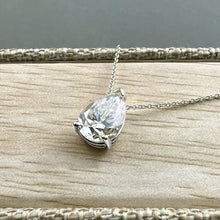 Pear-Cut Moissanite Pendant teardrop pendant necklace for bridal wear, formal events, and refined everyday fashion.