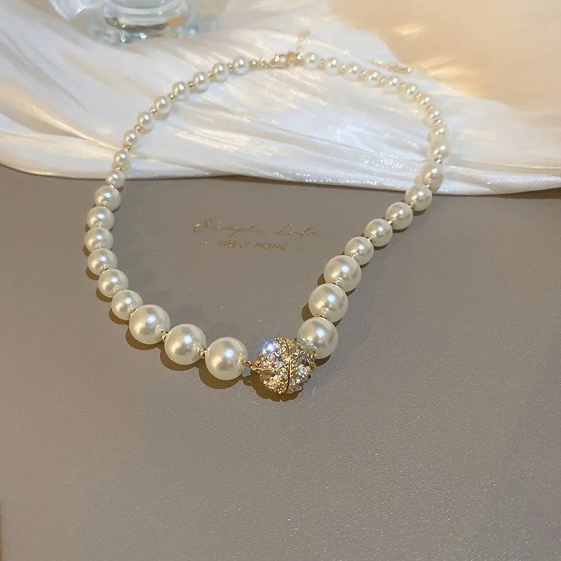 Pearl & Zircon elegant drop necklace for evening fashion, party wear, and polished everyday looks.