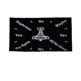 Pendulum mat with Hammer of Thor design for dowsing, divination practice, and pendulum readings.