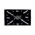 Pendulum mat with pentacle and triple moon design for dowsing, divination practice, and pendulum readings.