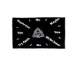 Pendulum mat with triquetra design for dowsing, divination practice, and pendulum readings.
