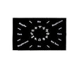 Pendulum mat with zodiac design for dowsing, divination practice, and pendulum readings.