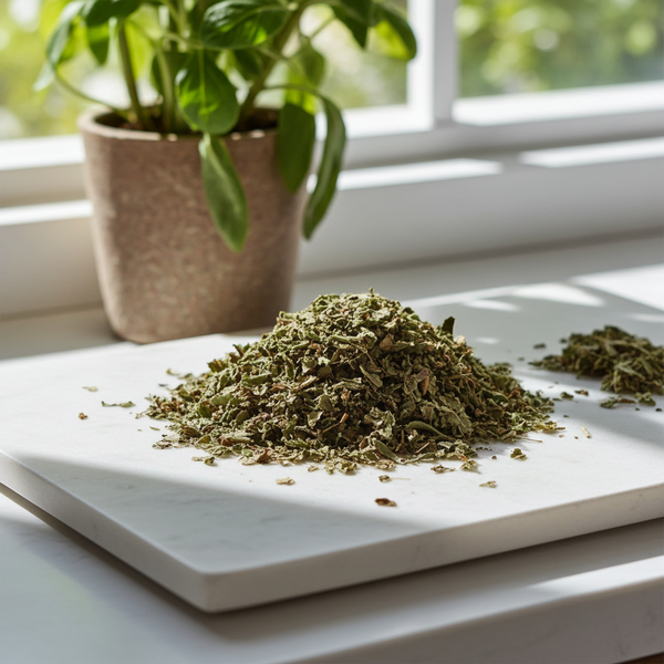 Pennyroyal Leaf cut herbs 2oz pouch for herbal crafting, botanical blending, and traditional household use.