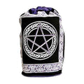 Pentacle backpack canvas bag for everyday carry, school, and pagan-themed accessories.