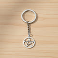 Pentacle keychain accessory for keys, bags, and everyday spiritual carry.