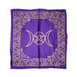 Pentacle Triple Moon altar cloth 21 x 21 inch square cloth for altar decor, ritual setup, and spiritual practice.