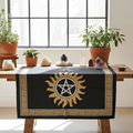 Pentagram altar cloth 13 x 19 fabric altar cover for ritual work, spellcasting, and sacred space setup.