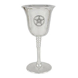 Pentagram chalice 6 inches for ritual drinking vessel, altar decor, and ceremonial use.