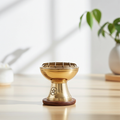 Pentagram incense burner dish for holding incense sticks and cones during meditation, ritual, and spiritual cleansing.