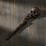 Pentagram magical wand ritual tool for spell work, energy direction, and altar ceremonies.