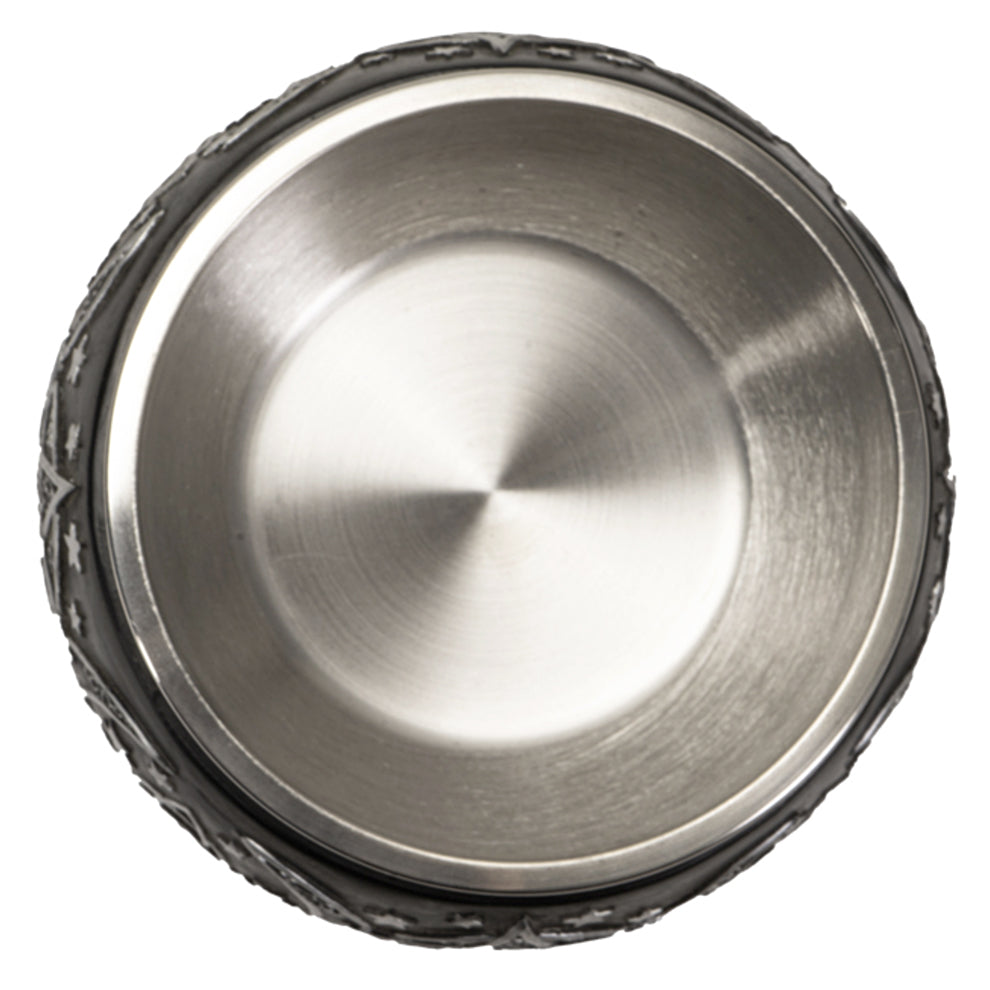 Pentagram Triple Moon incense smudge bowl for holding smudge sticks, loose herbs, and ceremonial use.