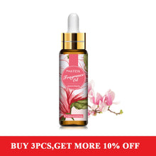 PHATOIL Japanese Magnolia 10ml fragrance oil bottle with glass dropper, shown with magnolia blossom