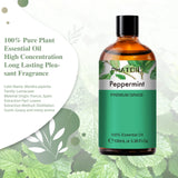 PHATOIL Spearmint aromatherapy essential oil 100ml bottle for self-care rituals, diffuser use, and home scenting.