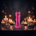 Pink Face to Face Lovers candle for romantic home decor, gifting, and ambient room styling.
