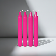 Pink Mini Ritual Candle set of 4 small candles for love rituals, altar work, and spiritual practice.