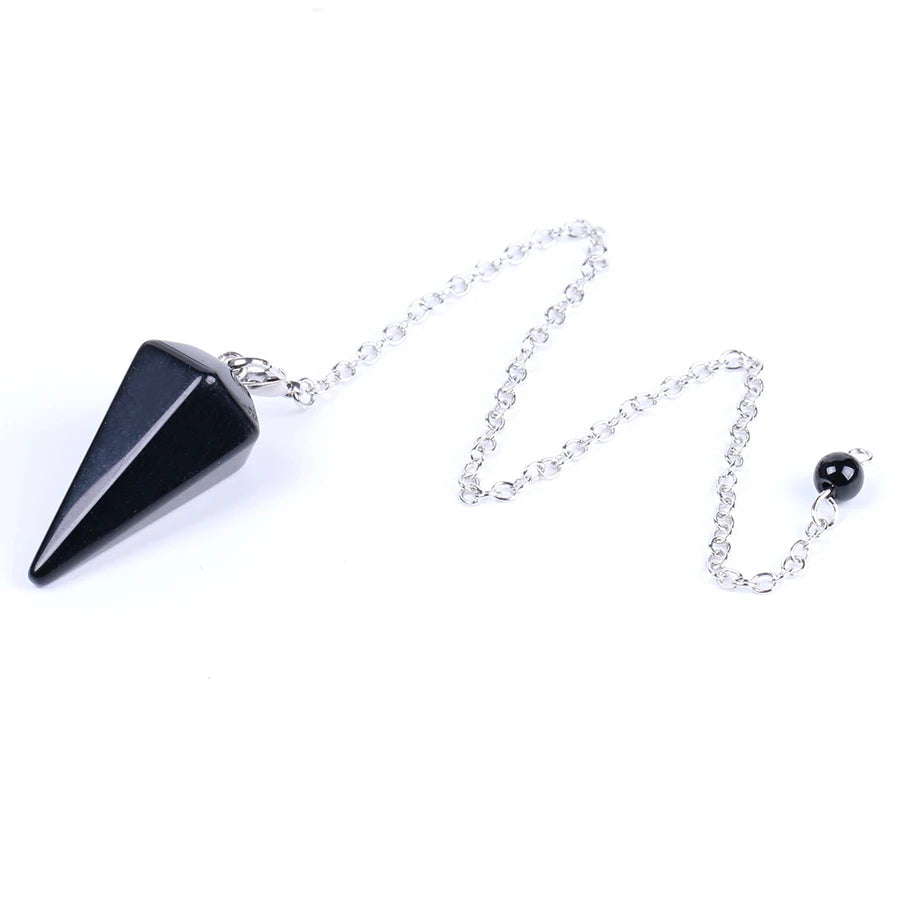 Pink Quartz Crystal Pendulum for dowsing, divination, and energy work.