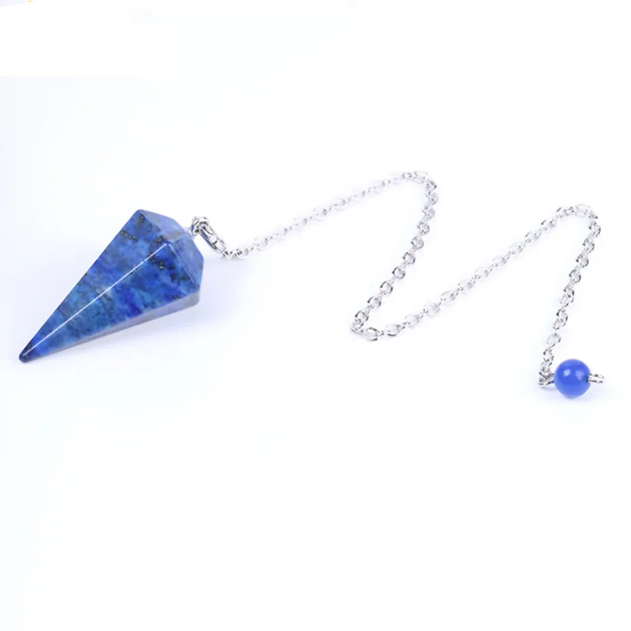 Pink Quartz Crystal Pendulum for dowsing, divination, and energy work.