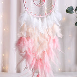 Pink Tree of Life dream catcher boho room decor for bedroom walls, meditation spaces, and cozy interior decorating.