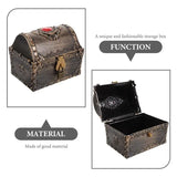 Small Pirate Treasure Box keepsake box with lock and key for storing souvenirs, trinkets, and memorable small items.