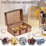 Pirate treasure chest jewelry storage box for holding rings, necklaces, and small accessories in vintage style.