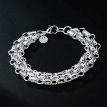 Polished 925 sterling silver chain bracelet for refined everyday wear, occasion styling, and gift use.
