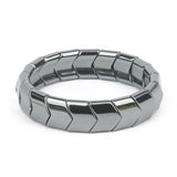Polished Hematite Magnetic Therapy Bracelet beaded bracelet for daily wear, modern jewelry styling, and giftable accessory use.