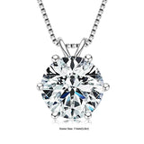 Polished moissanite solitaire pendant in sterling silver 925 for refined fashion wear, occasion dressing, and anniversary gifting.
