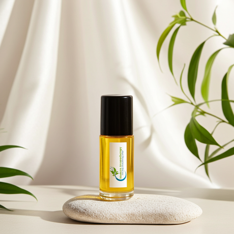 Polo Red body oil bottle for moisturizing skin, light fragrance layering, and daily body care.