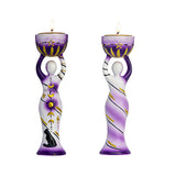 Polyresin tealight holder Moon Goddess for candle display, altar decor, and meditation spaces.