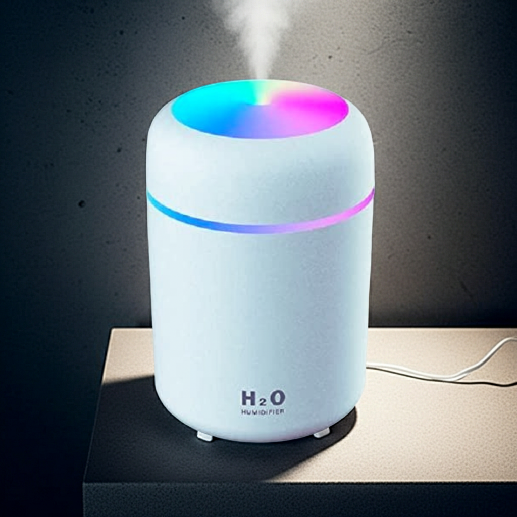 Mini Humidifier USB personal unit for car travel, home air moisture support, and regular comfort use.