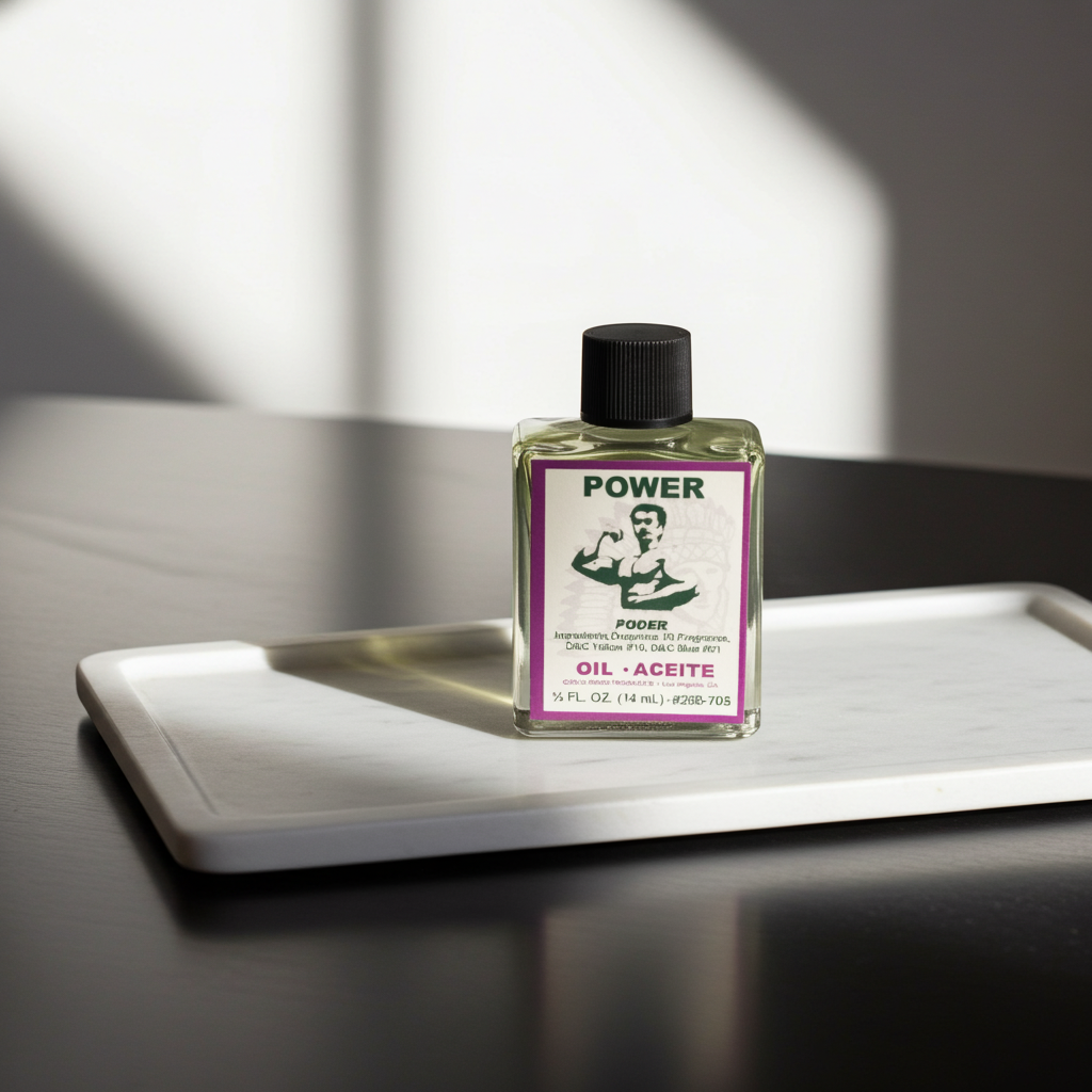 Power Wish Oil bottle of spiritual anointing oil for manifestation, intention setting, and ritual use.