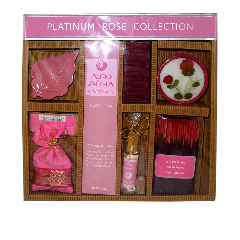 Precious Rose gift set with incense and accessories for gifting, meditation, and home fragrance.