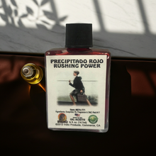 Precipitado Rojo manifestation wish oil bottle for setting intentions, ceremonial use, and spiritual goal work.